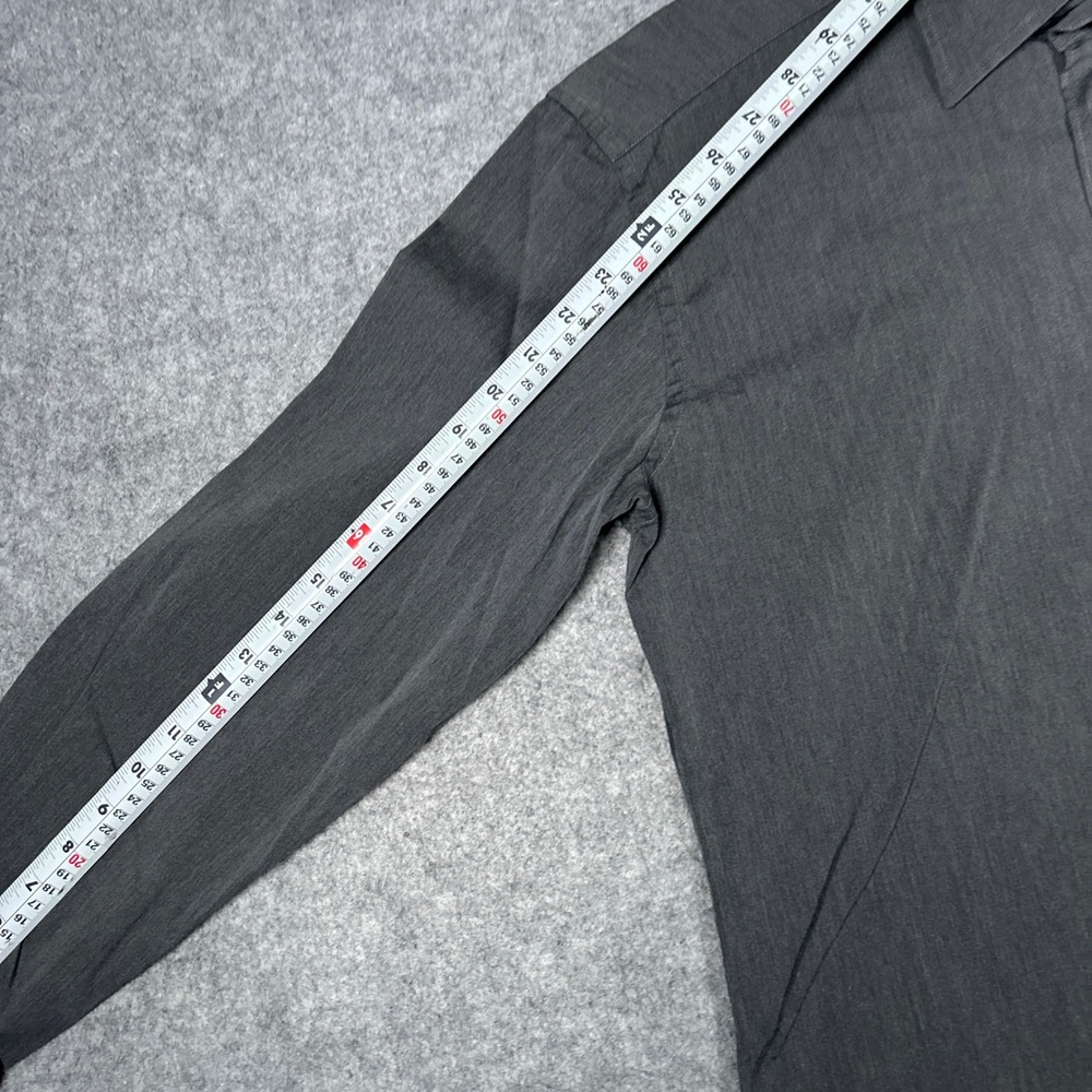 Prada Button Up Shirt Mens 41/16 Gray Long Sleeve‎ Made In Italy Luxury Designer - Picture 7 of 15